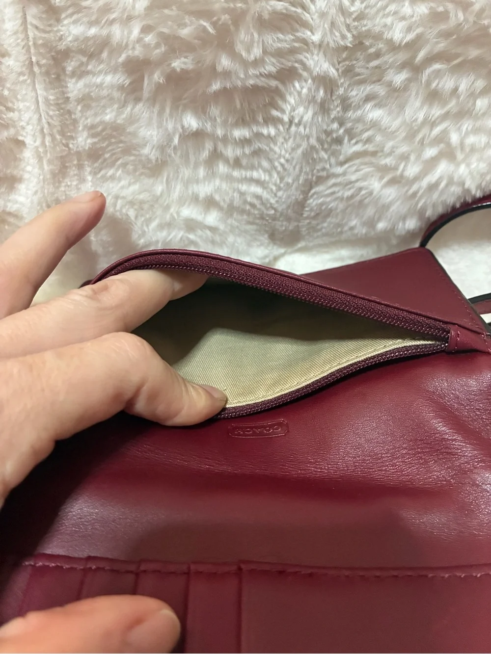 Coach Red Leather Madison